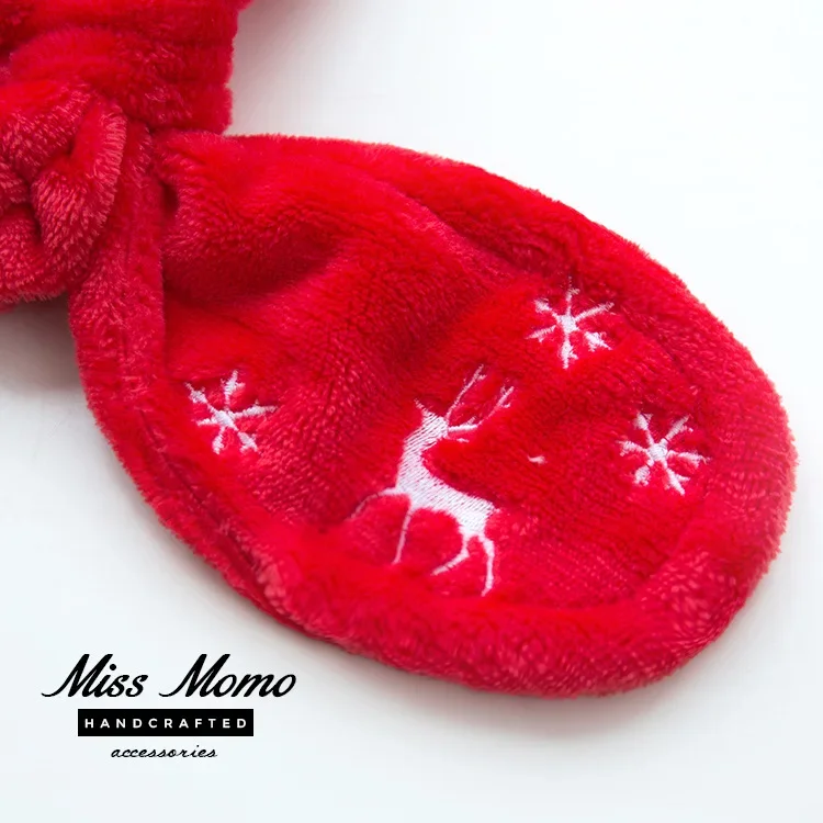 Soft Retro Christmas elk snowf - Winter Headband Fleece review and price