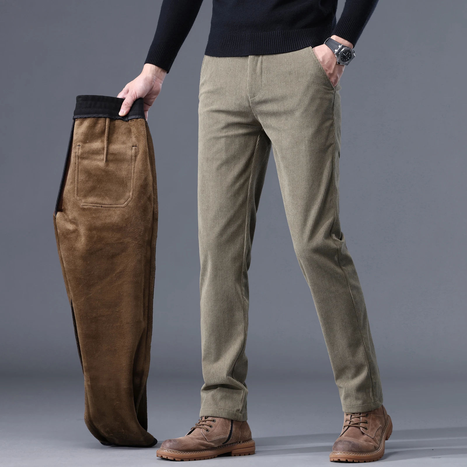 2024 New in Winter Pants Men S - Corduroy Pant Warm review and price