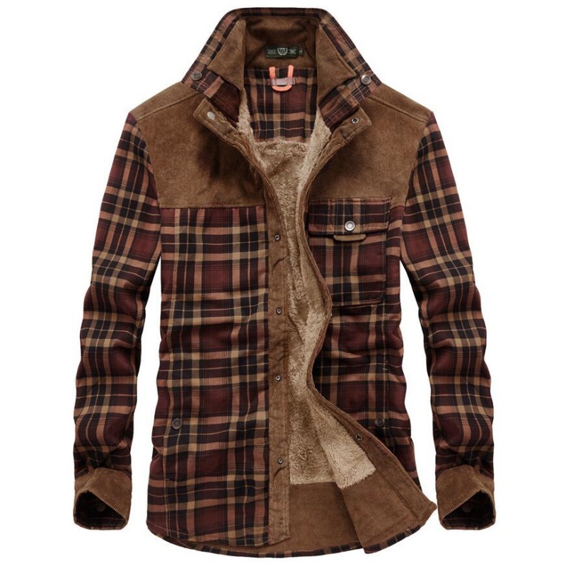 Men's Jackets Winter Windproof - Flannel Shirt Lined review and price