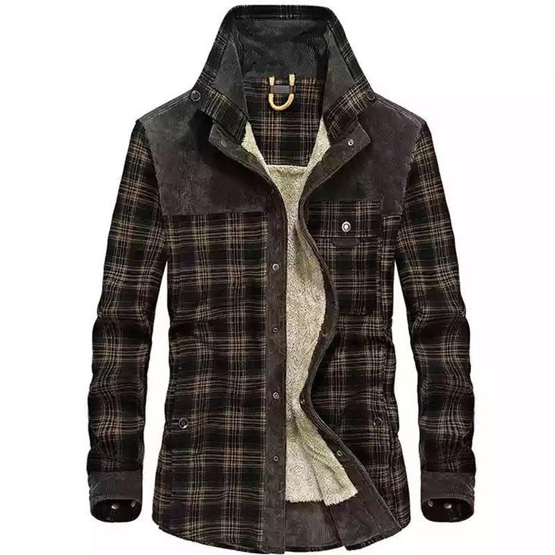 Men's Vintage Plaid Shearling  - Flannel Shirt Lined review and price