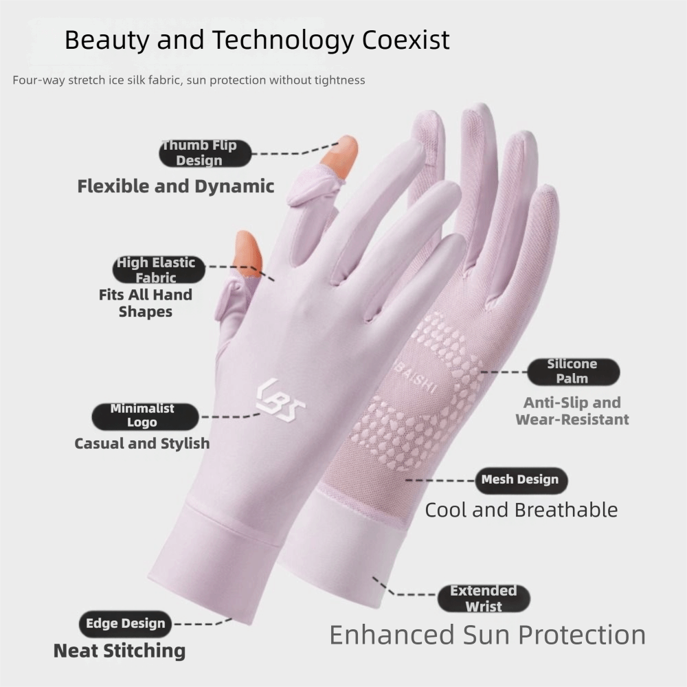 Extended Ice Silk UV Protectio - Touch Screen Gloves review and price
