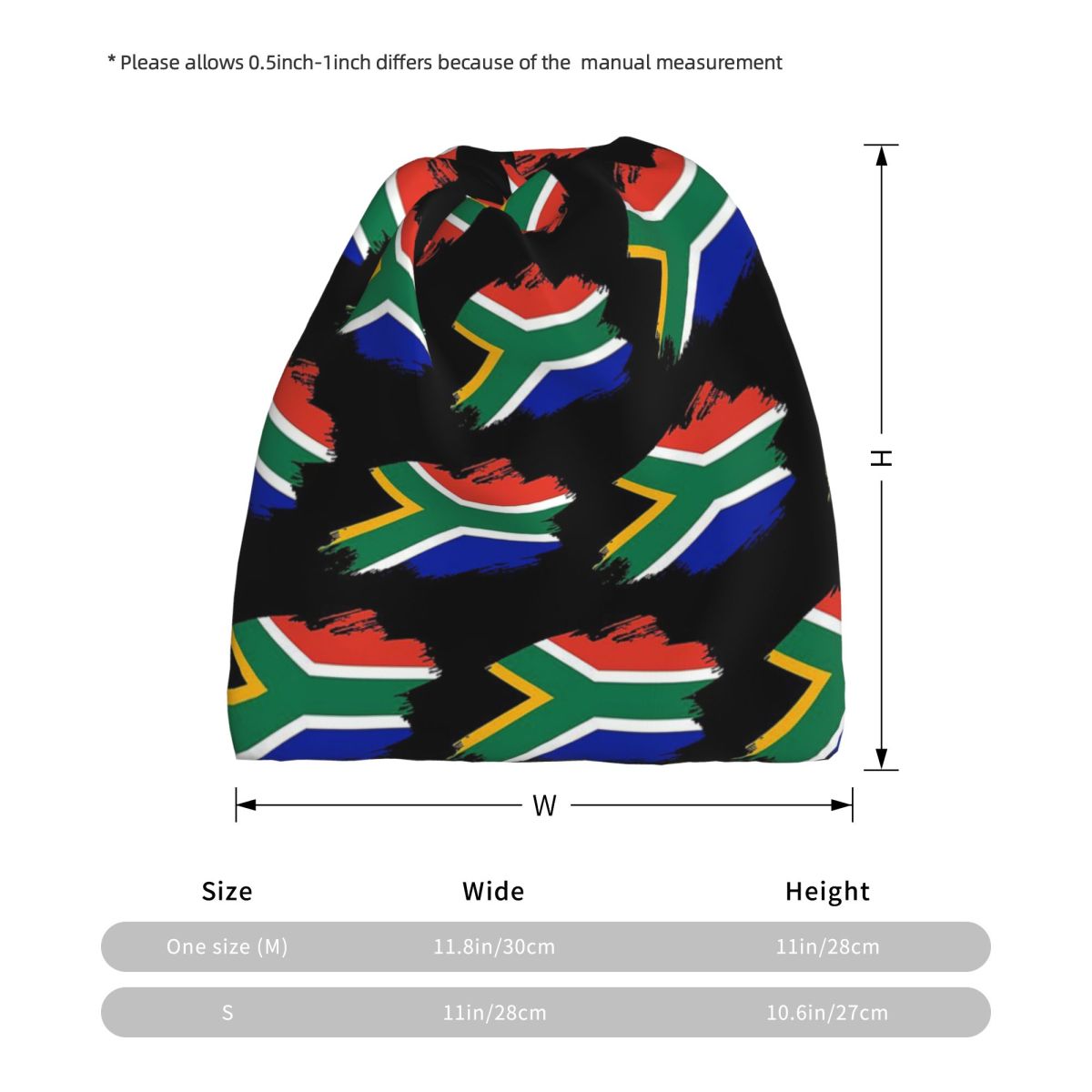 South African Springboks Flag  - Knit Beanie Hat Warm review and price