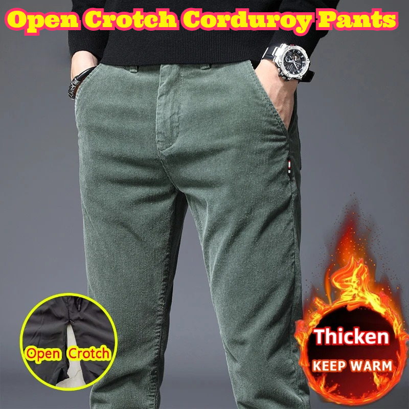 Open Crotch Men Fall Winter Fl - Corduroy Pant Warm review and price