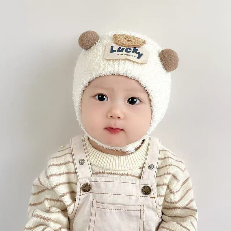 Cute Bear Baby Ear Protection  - Knit Beanie Hat Warm review and price