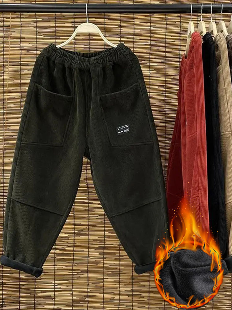 Casual Plus Velvet Womens Hare - Corduroy Pant Warm review and price