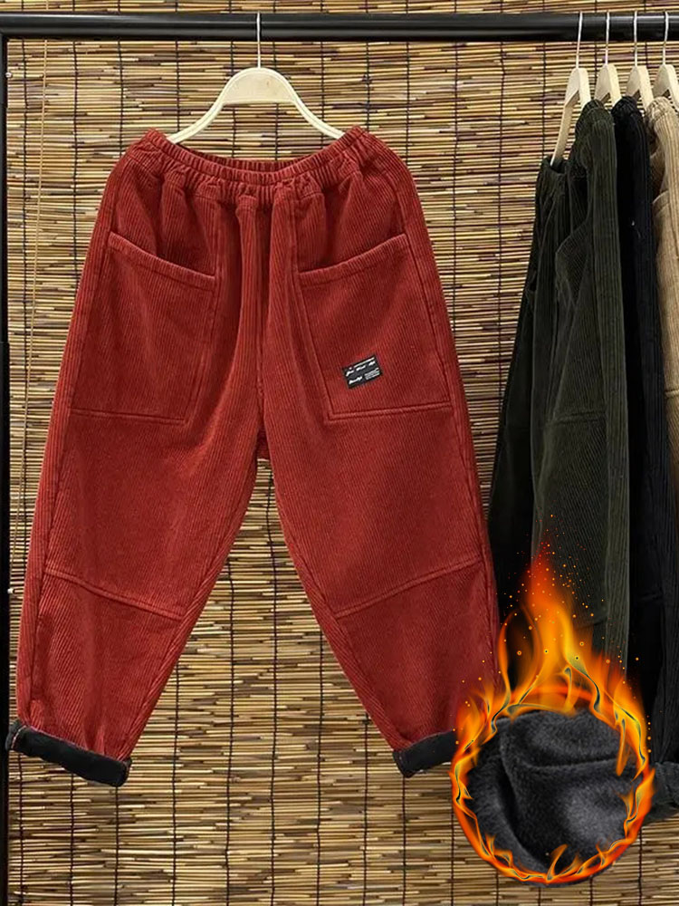 Casual Plus Velvet Womens Hare - Corduroy Pant Warm review and price