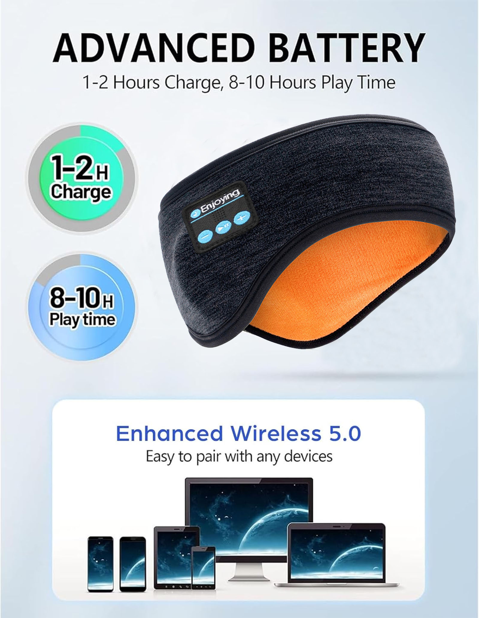 Wireless Bluetooth Headphones  - Winter Headband Fleece review and price