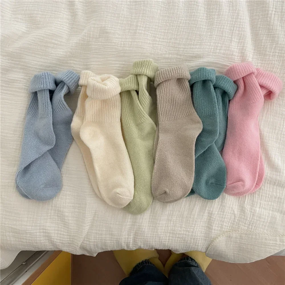 Solid Color Women Winter Thick - Thermal Sock Wool review and price