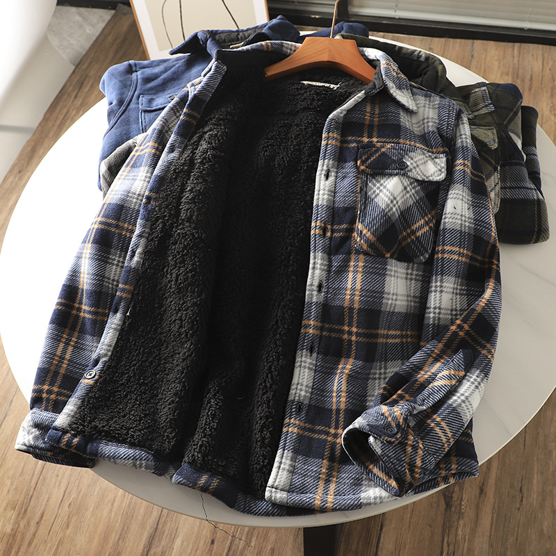 Men's Plaid Flannel Shirt Warm - Flannel Shirt Lined review and price