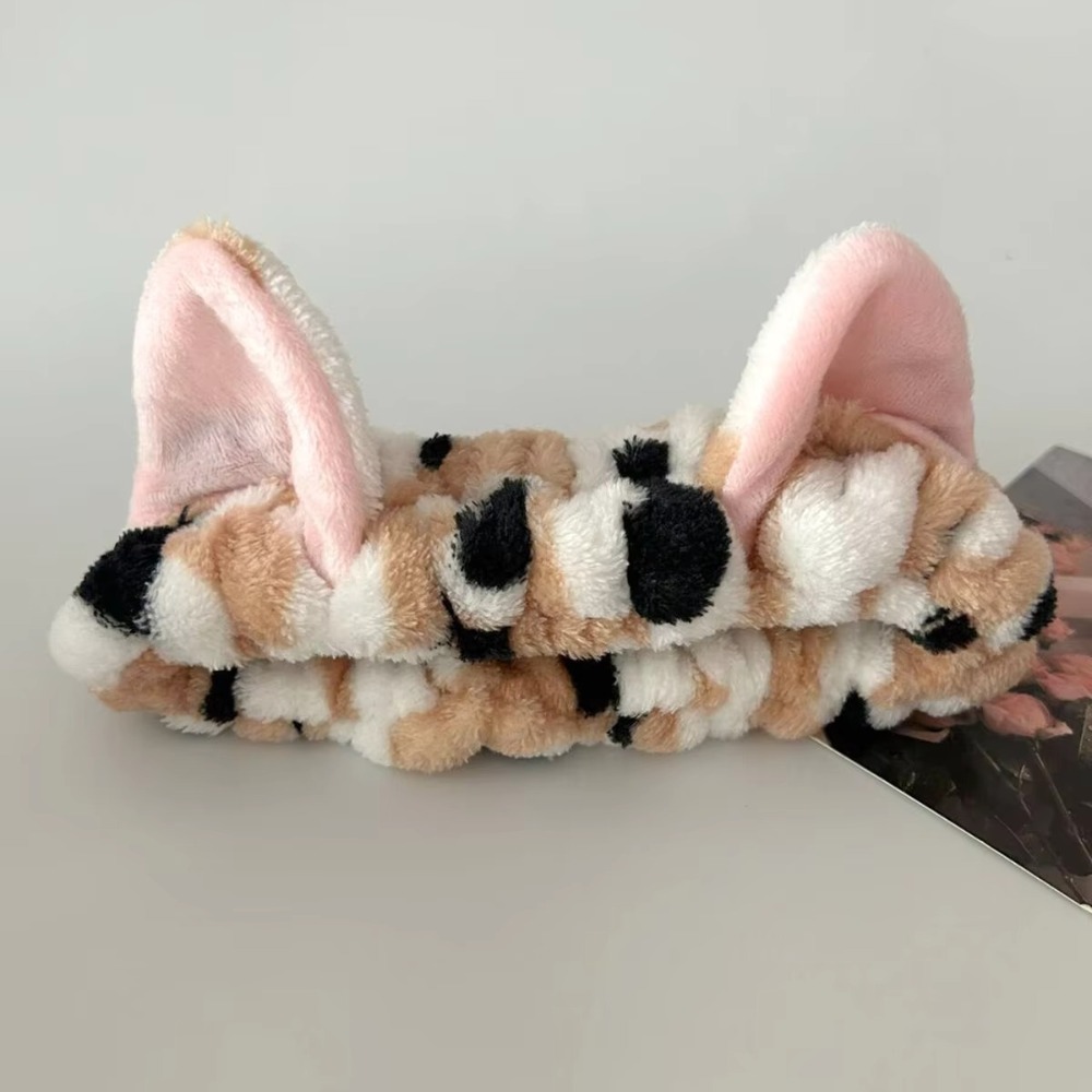 3pcs/set Leopard Print Cute Ca - Winter Headband Fleece review and price