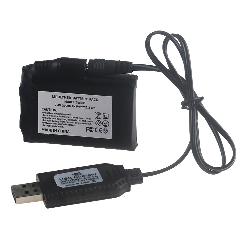 7.4V Li-Polymer 3000mah Batter - Heated Vest Battery review and price