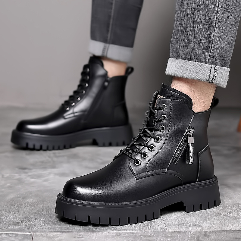 Men Classic Genuine Leather Bo - Waterproof Winter Boot review and price