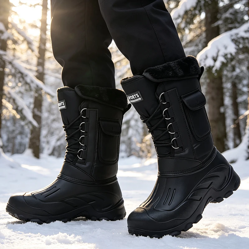 Men Winter Snow Boots Outdoor  - Waterproof Winter Boot review and price