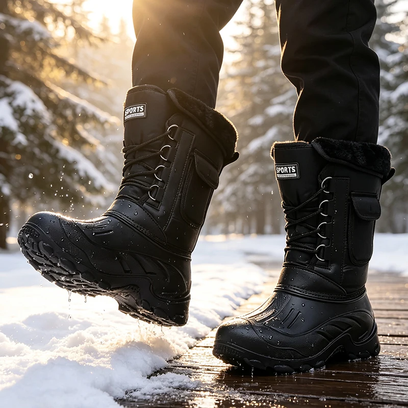 Men Winter Snow Boots Outdoor  - Waterproof Winter Boot review and price