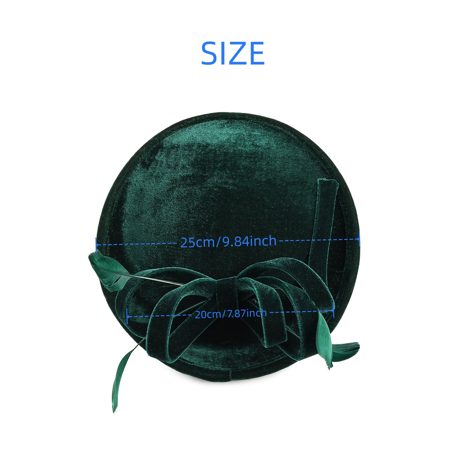 Velour Velvet Fascinator Feath - Winter Headband Fleece review and price