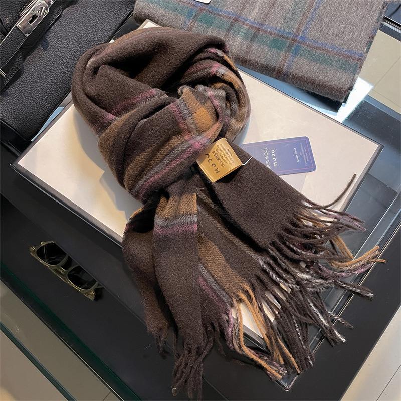 High Quality Pure 100% Wool Me - Wool Scarf Men review and price