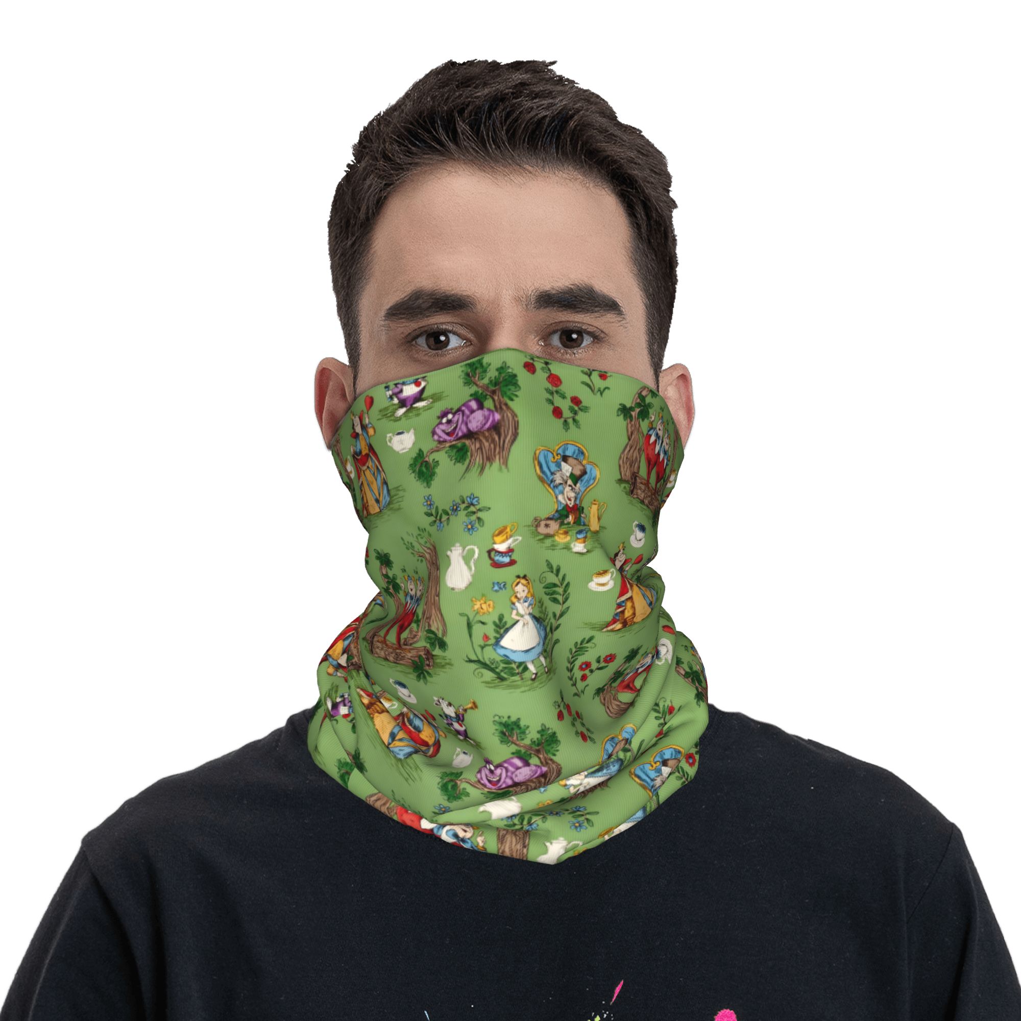 Custom A-Alice in W-Wonderland - Neck Gaiter Fleece review and price