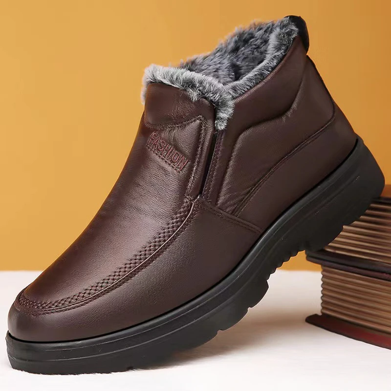 Winter Men's Ankle Boots Plush - Waterproof Winter Boot review and price