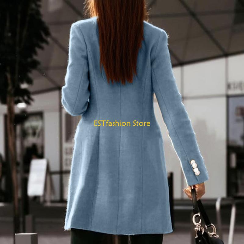 Y5GC Womens Fall Winter Wool C - Wool Coat Peacoat review and price