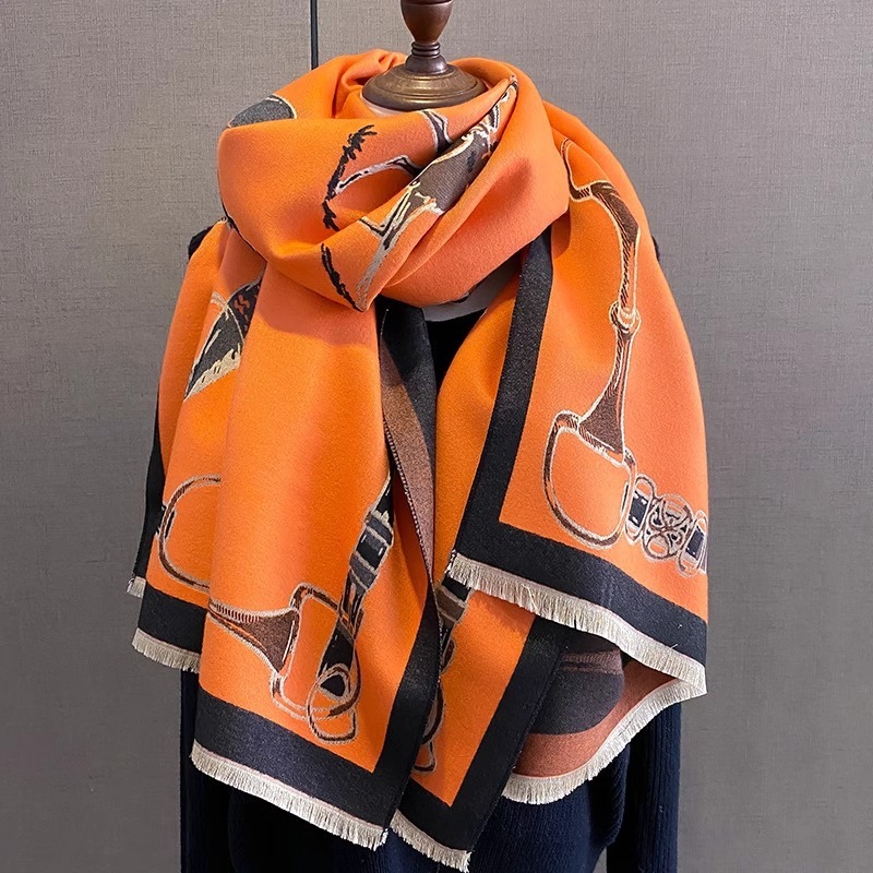 Retro Rider Horse Imitation Ca - Wool Scarf Men review and price