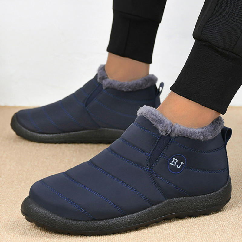 Warm Men's Boots Snow Platform - Waterproof Winter Boot review and price