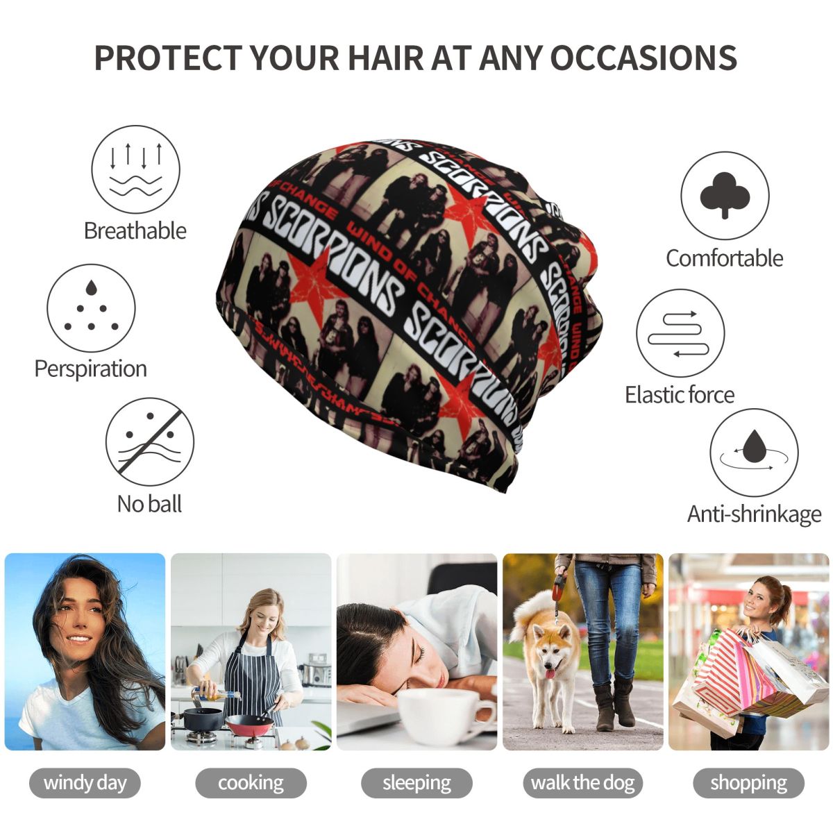 Scorpions Band Rock Bandana Ne - Knit Beanie Hat Warm review and price