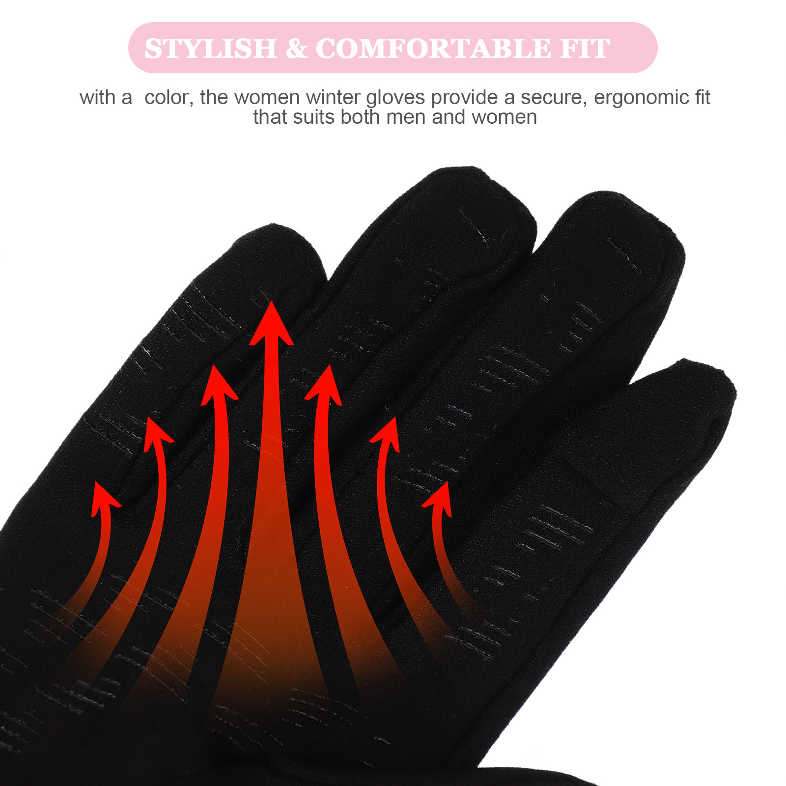 Touchscreen Women Ski Gloves B - Snow Glove Insulated review and price