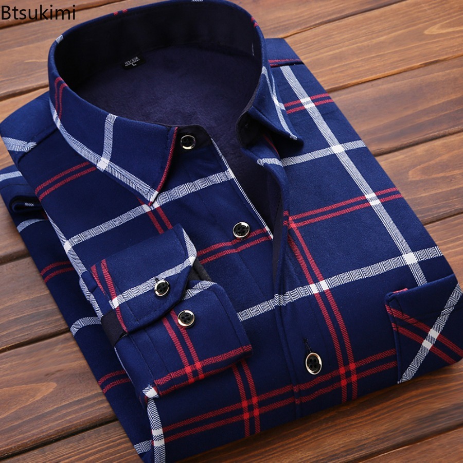 Flannel Men Shirt 2026 Autumn  - Flannel Shirt Lined review and price